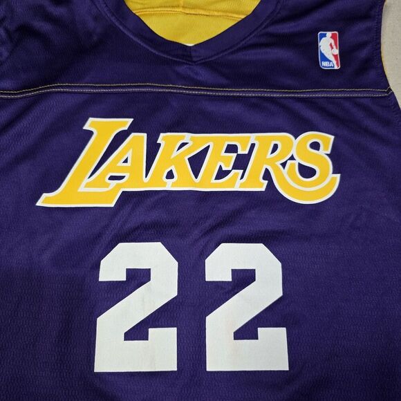 Alleson Athletics Los Angeles Lakers Reversible Mesh Jersey Size L #22 NS Logo - Picture 3 of 9